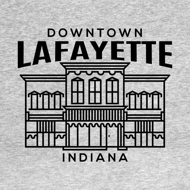 Downtown Lafayette IN by HalpinDesign